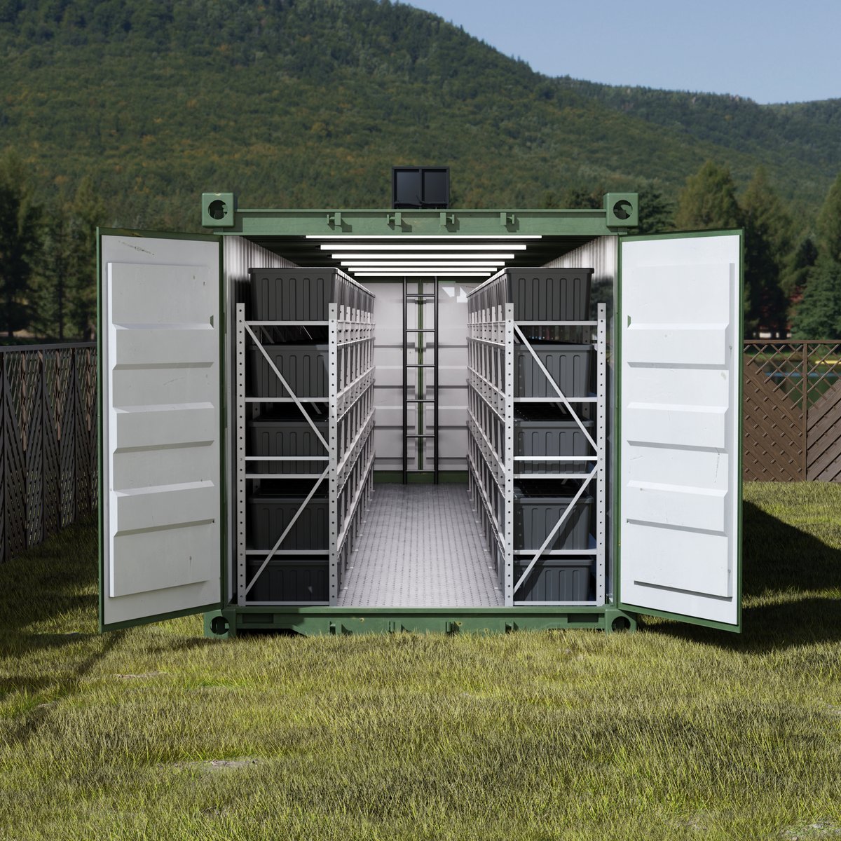 Морской контейнер — вид снаружи